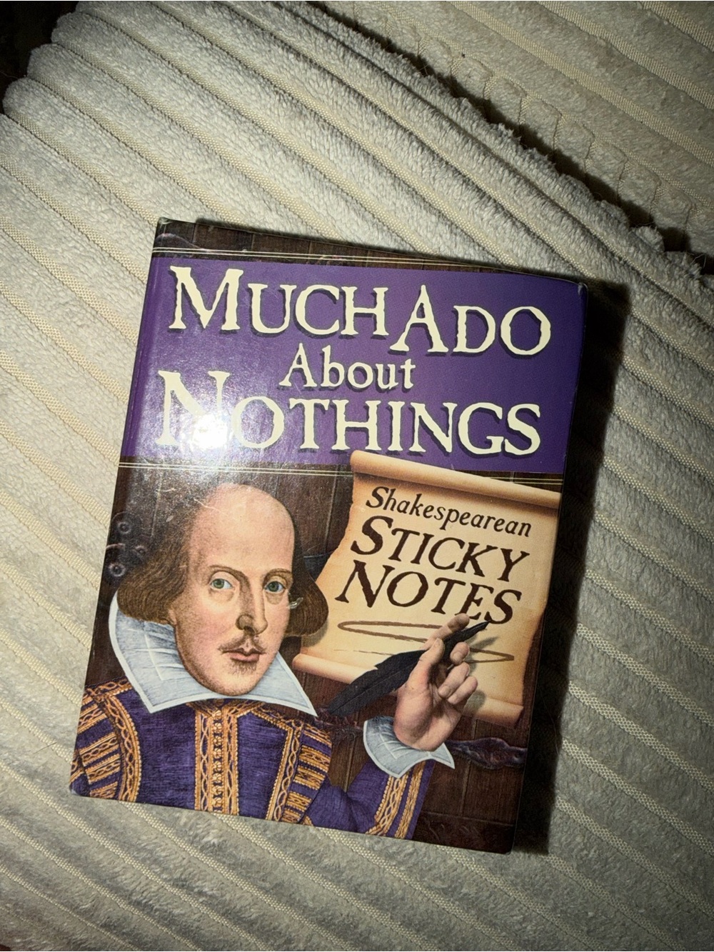Vintage Purple 'Much Ado About Nothings' Shakespearean Sticky Notes